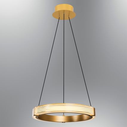 LED-pendel på vajer JESI LED/22W/230V 3000K Ø 40 cm guld