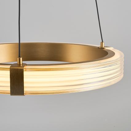 LED-pendel på vajer JESI LED/22W/230V 3000K Ø 40 cm guld