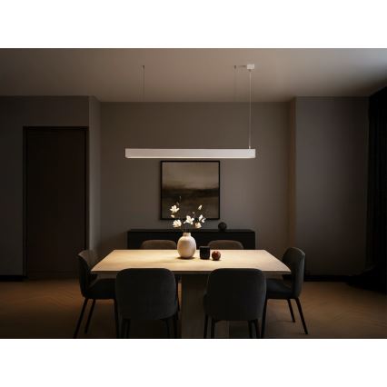 LED-pendel på vajer LED/55W/230V 3000/4000/6500K 120 cm vit