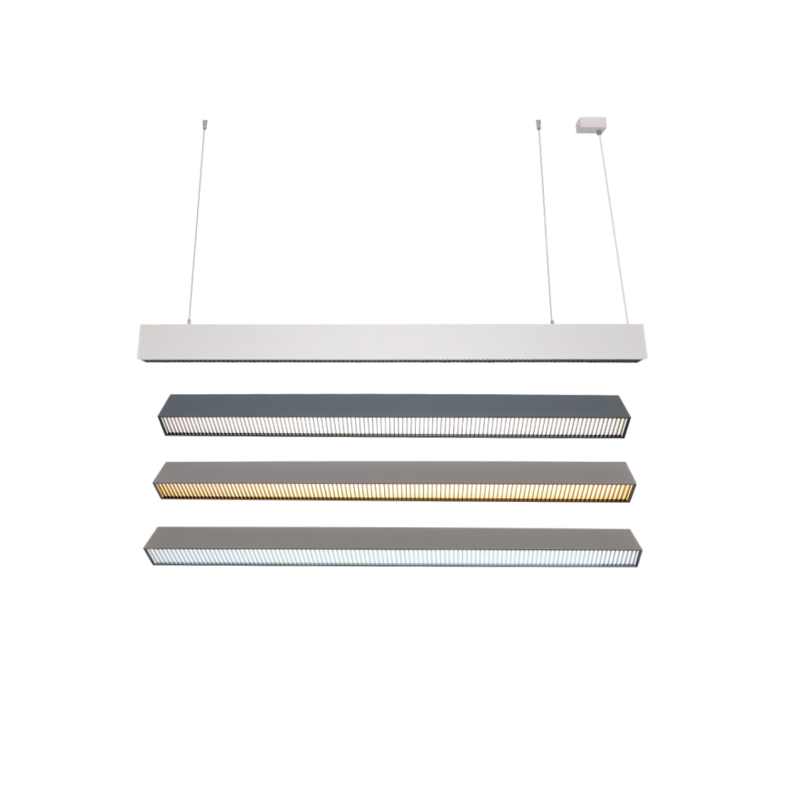 LED-pendel på vajer LED/55W/230V 3000/4000/6500K 120 cm vit