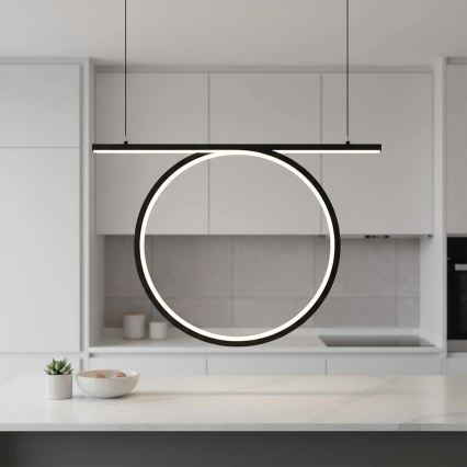 LED-pendel på vajer ODETTA LED/30W/230V 4000K svart