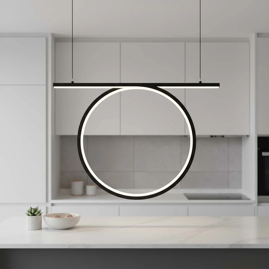 LED-pendel på vajer ODETTA LED/30W/230V 4000K svart