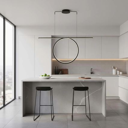 LED-pendel på vajer ODETTA LED/42W/230V 4000K svart