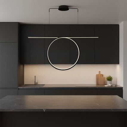 LED-pendel på vajer ODETTA LED/42W/230V 4000K svart