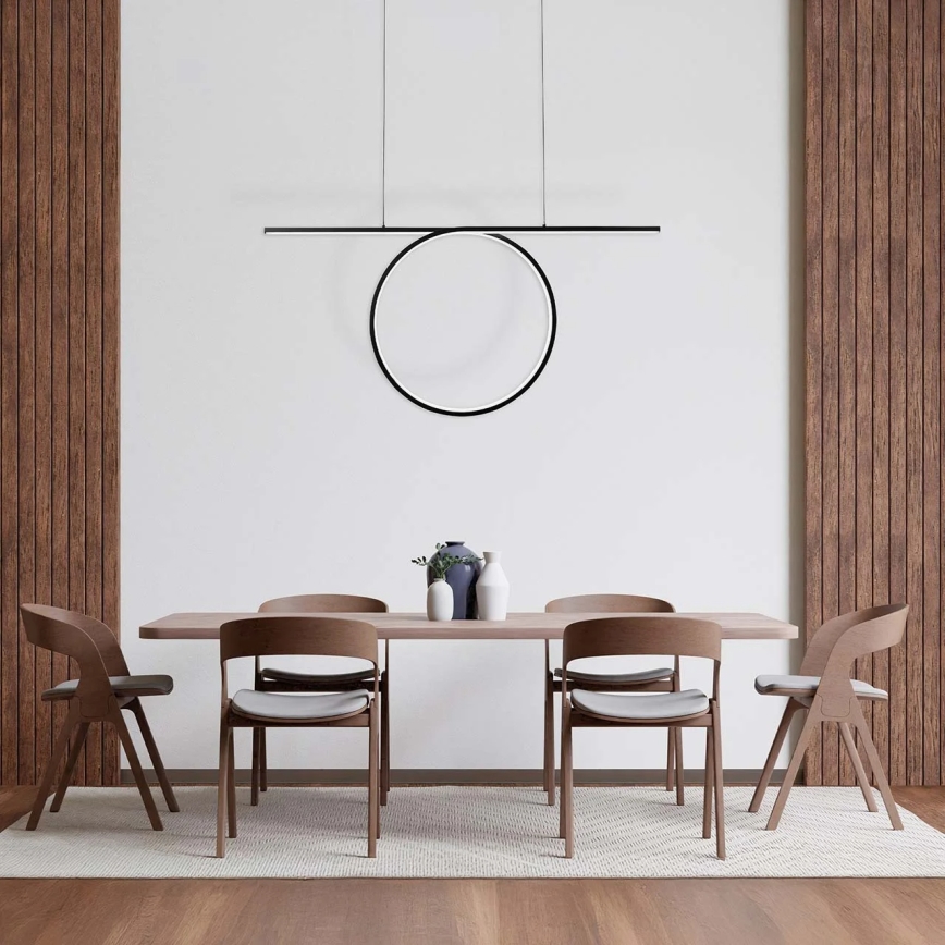 LED-pendel på vajer ODETTA LED/42W/230V 4000K svart