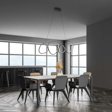 LED-pendel på vajer PETRA LED/48W/230V 4000K svart