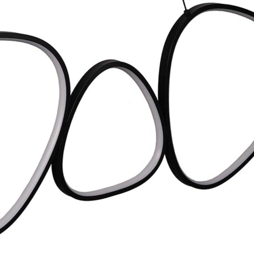 LED-pendel på vajer PETRA LED/48W/230V 4000K svart