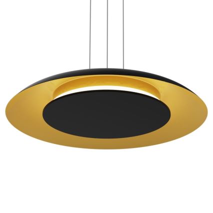 LED-pendel på vajer PIATTINO LED/30W/230V 2700/3200/4000K Ø 40 cm svart/guld