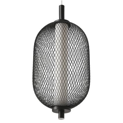 LED-pendel på vajer PUMA 10W/230V Ø 15 cm svart