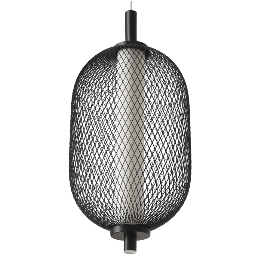 LED-pendel på vajer PUMA 10W/230V Ø 15 cm svart