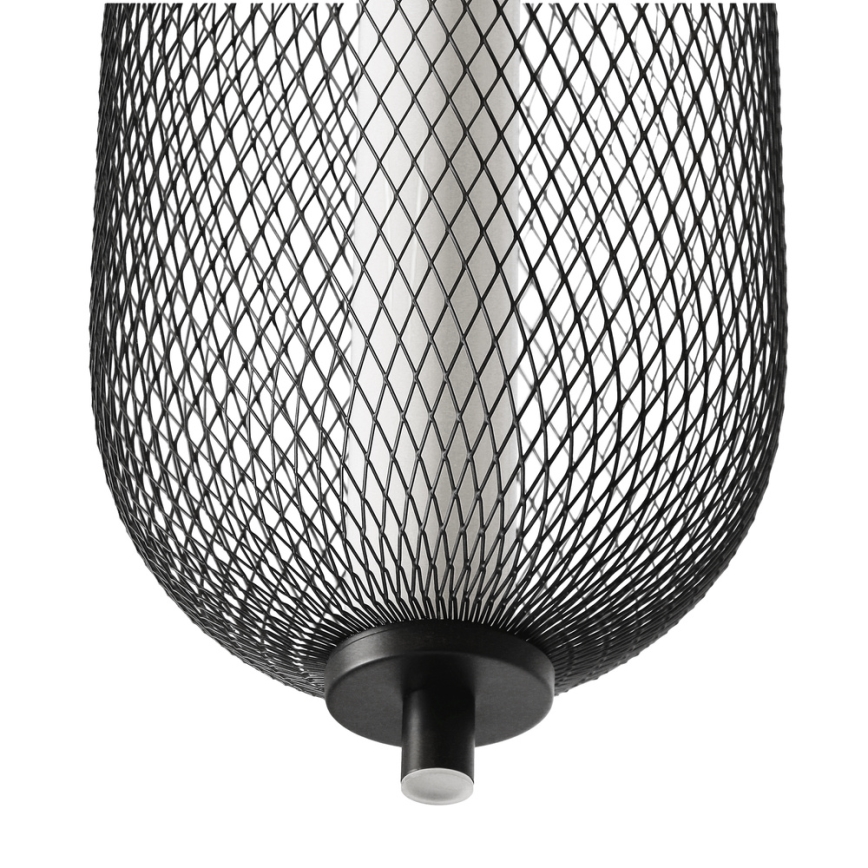 LED-pendel på vajer PUMA 10W/230V Ø 15 cm svart