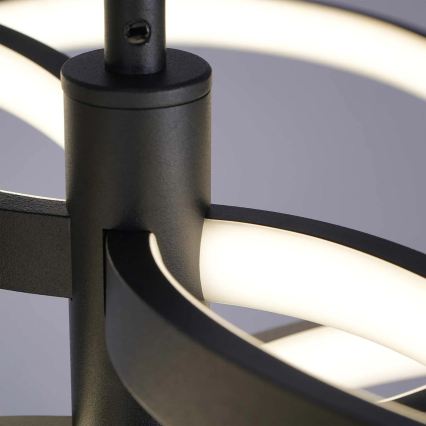 LED-pendel på vajer RIBBON LED/37W/230V 4000K svart