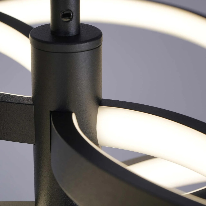 LED-pendel på vajer RIBBON LED/37W/230V 4000K svart