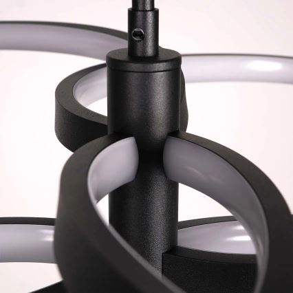 LED-pendel på vajer RIBBON LED/37W/230V 4000K svart
