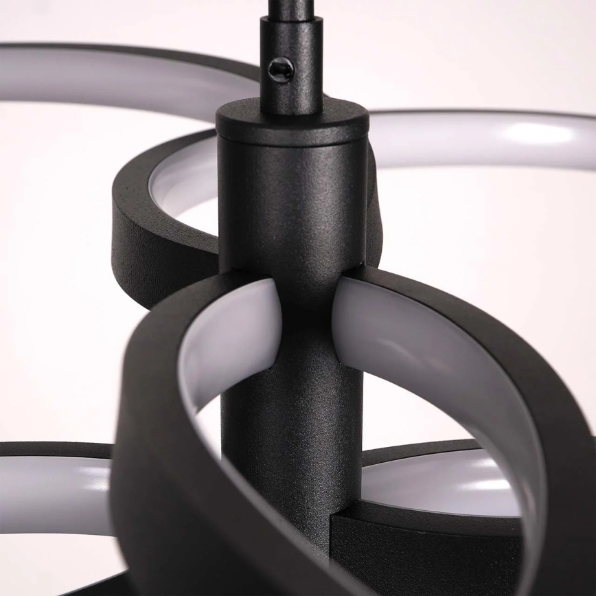 LED-pendel på vajer RIBBON LED/37W/230V 4000K svart