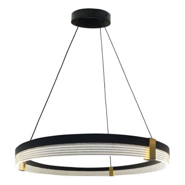 LED-pendel på vajer TRIANGLE LED/40W/230V 3000/4000/6000K Ø 60 cm, svart