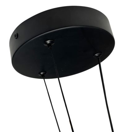 LED-pendel på vajer TRIANGLE LED/40W/230V 3000/4000/6000K Ø 60 cm, svart