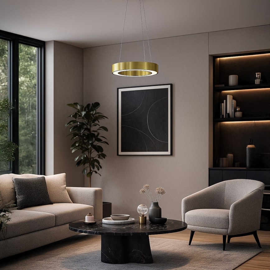 LED-pendel på vajer UNION LED/40W/230V 3000/4000/6500K Ø 40 cm, guld