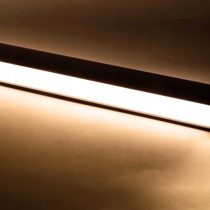 LED pendel/ytmonterad LED/44W/230V 3000K 120 cm svart