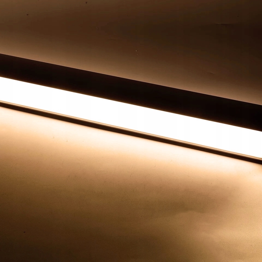 LED pendel/ytmonterad LED/44W/230V 3000K 120 cm svart