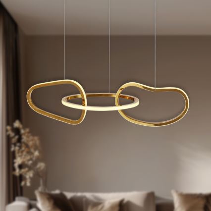 LED-pendellampa ANNELI på vajer LED/30W/230V 80 cm guld