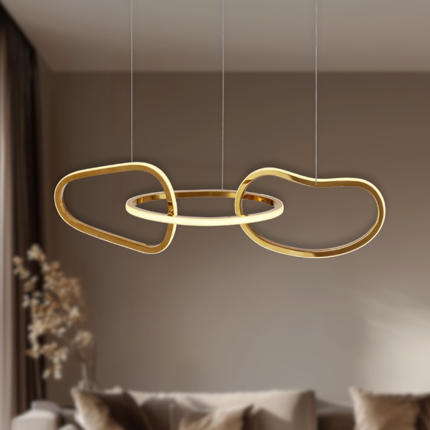 LED-pendellampa ANNELI på vajer LED/30W/230V 80 cm guld