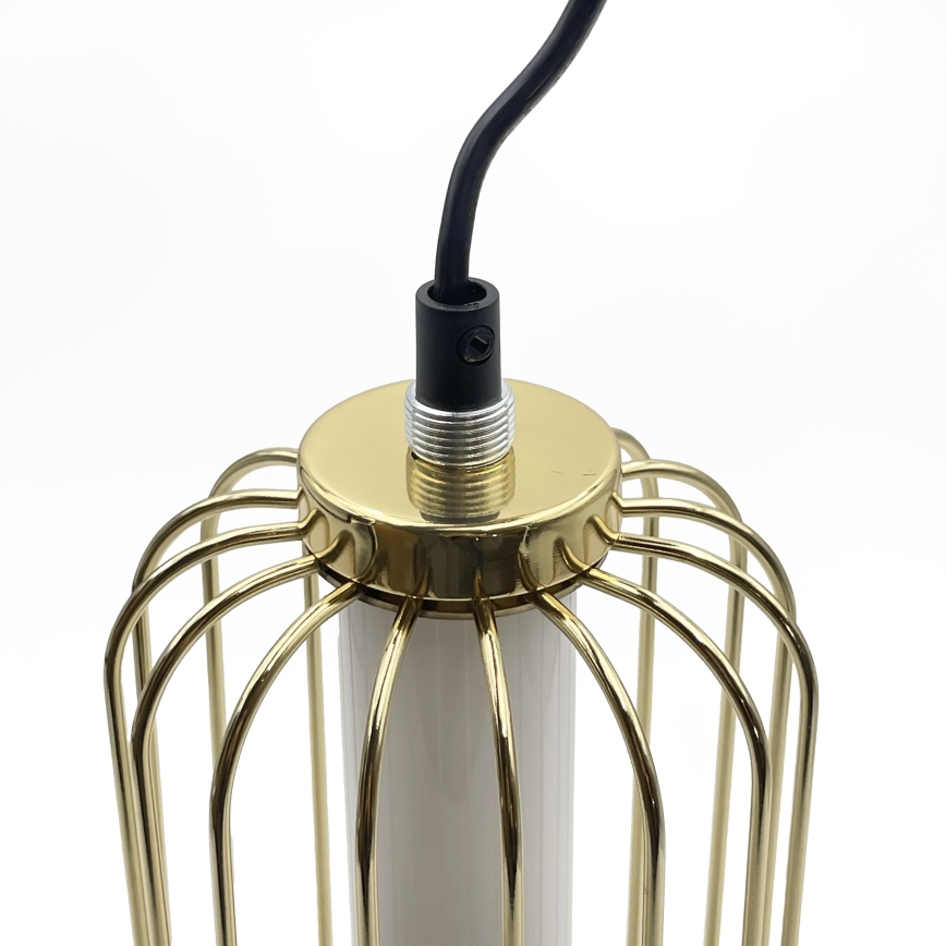 LED-pendellampa med kabel BONNIE LED/10W/230V 3000K guldig