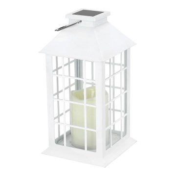 LED Pendellampa med solceller LED/0,02W/1,2V 1xAA 2700K IP44 200 mAh vit