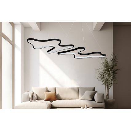 LED-pendellampa med vajer DUPLE ARTISAN LED/80W/230V 4000K svart