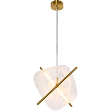 LED-pendellampa med vajer RELAX LED/15W/230V guld/vit