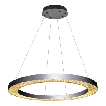 LED-pendellampa på kabel JESI LED/90W/230V 3000 K Ø 100 cm silver