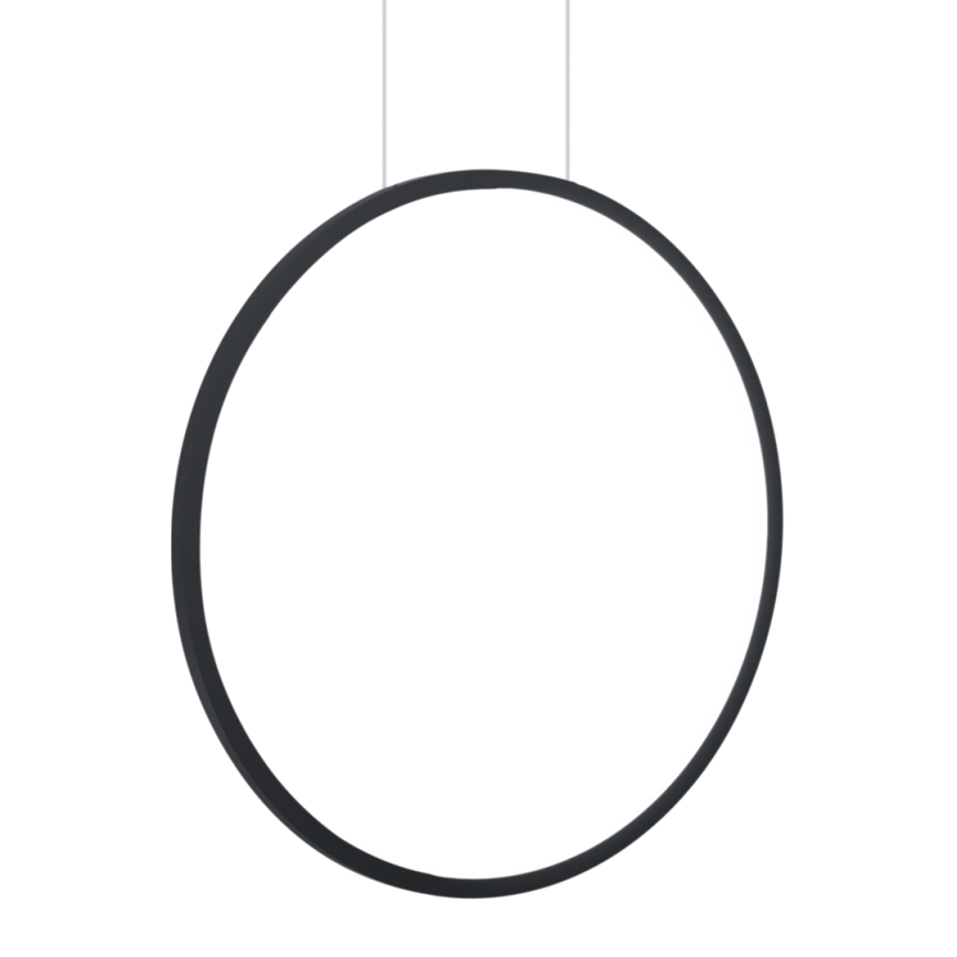 LED-pendellampa på kabel SATURNO LED/28W/230V Ø 50 cm IP44 svart
