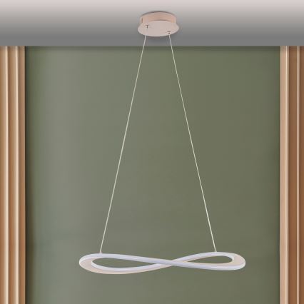 LED-pendellampa på sladd CASHMERE LED/40W/230V Ø 59,5 cm beige