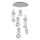 LED-pendellampa på vajer CREMONA LED/34W/230V 3000K mattkrom