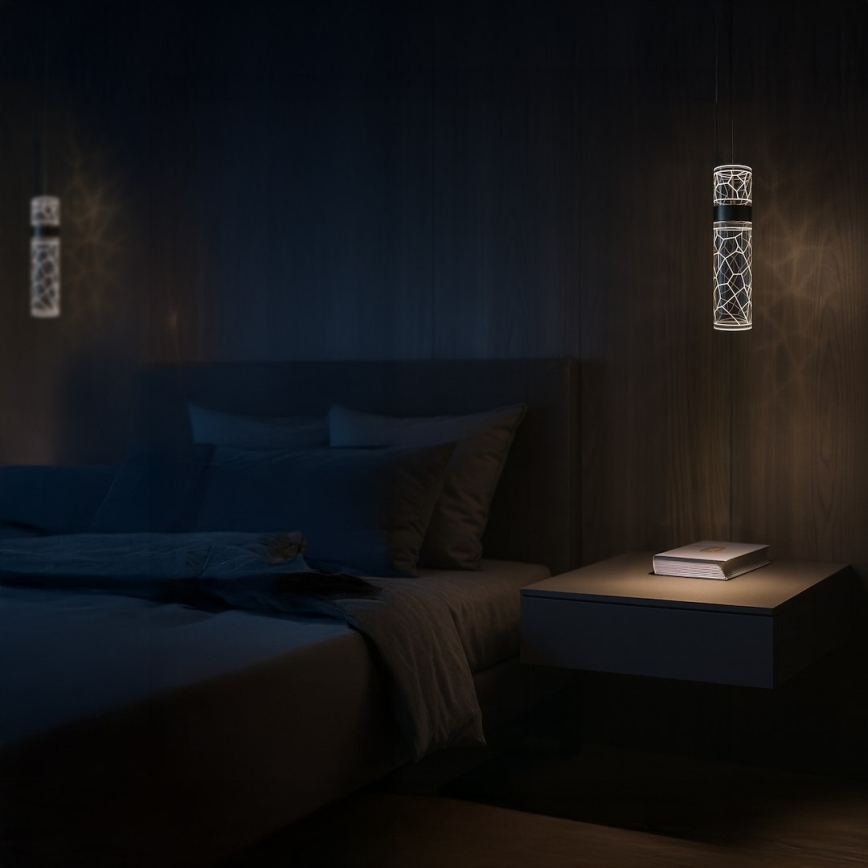 LED-pendellampa på vajer LAGOS LED/8W/230V, guld