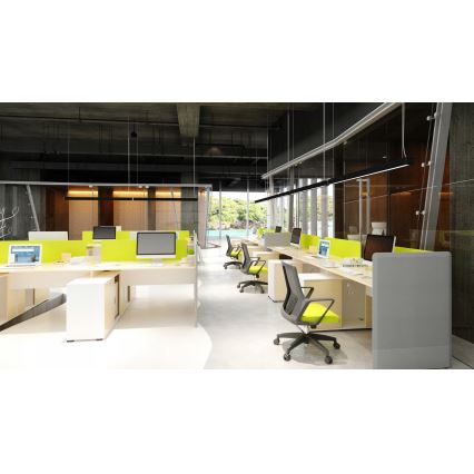 LED-pendellampa på vajer LED/44W/230V 4000K 120 cm svart
