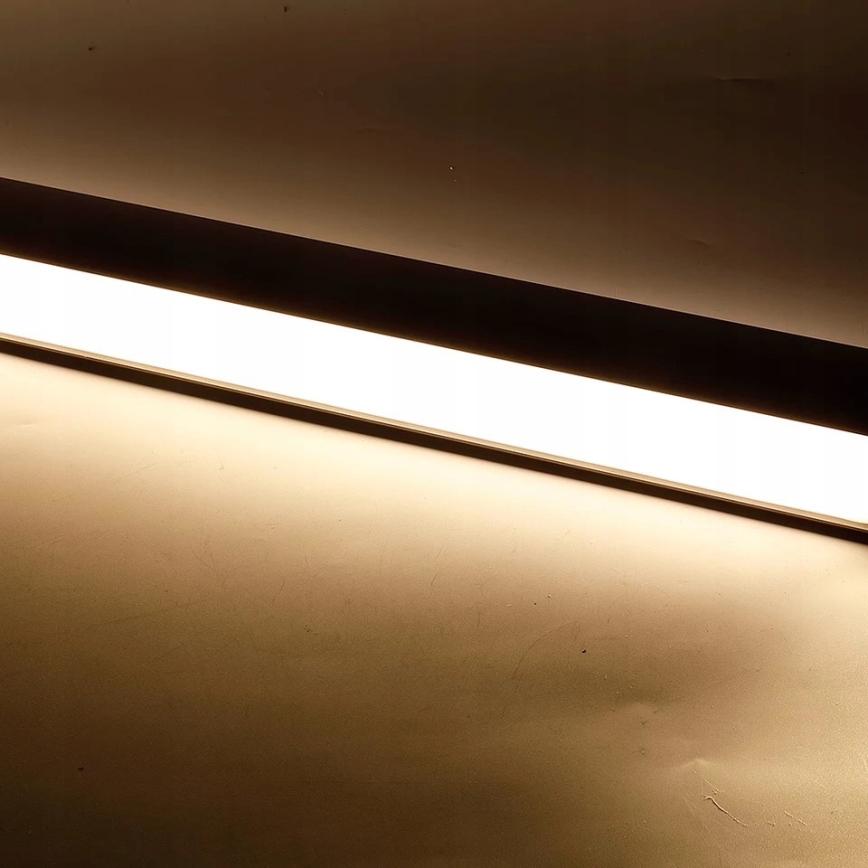 LED-pendellampa på vajer LED/44W/230V 4000K 120 cm svart