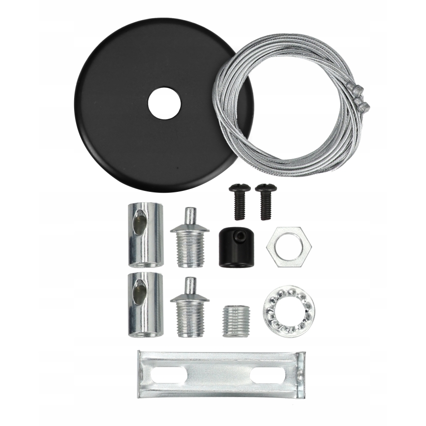 LED-pendellampa på vajer LED/44W/230V 4000K 120 cm svart