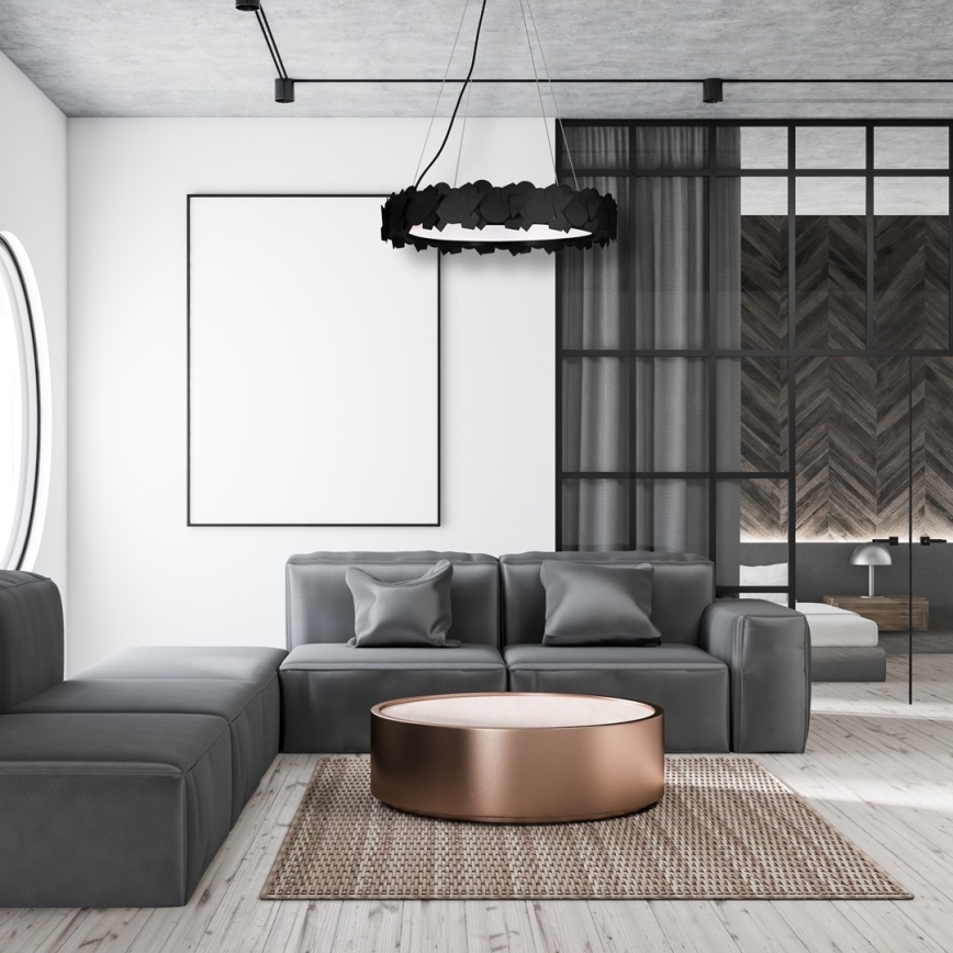 LED-pendellampa på vajer SOHO LED/24W/230V svart