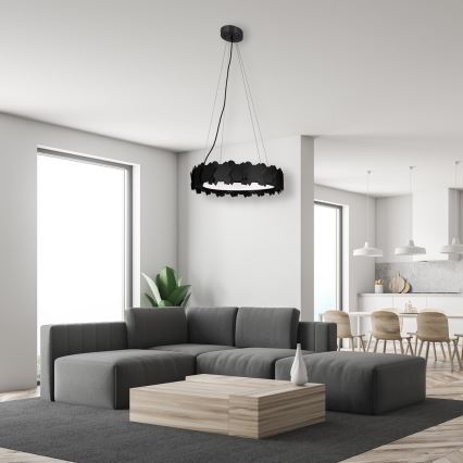 LED-pendellampa på vajer SOHO LED/24W/230V svart