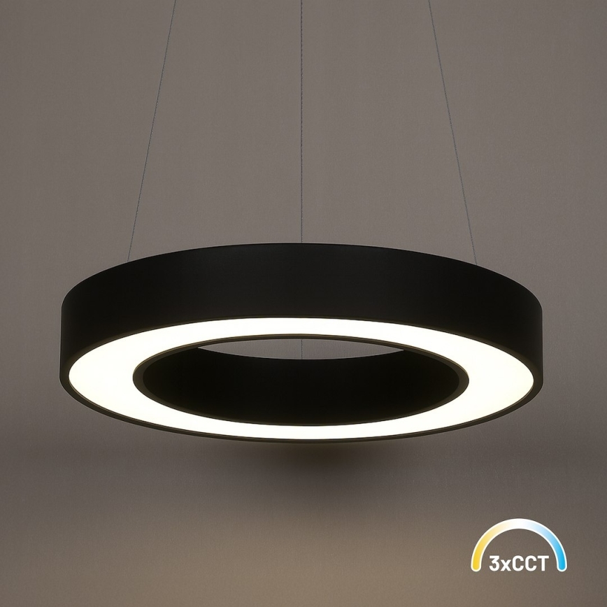 LED-pendellampa på vajer UNION LED/40W/230V 3000/4000/6500K Ø 40 cm svart