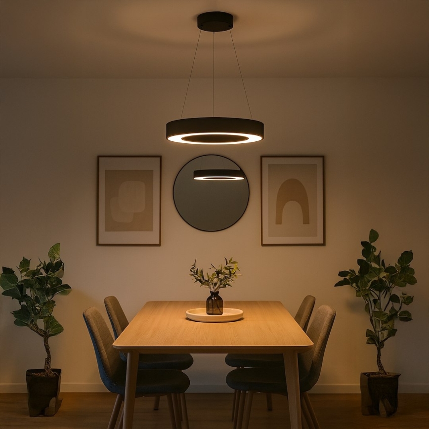 LED-pendellampa på vajer UNION LED/40W/230V 3000/4000/6500K Ø 40 cm svart