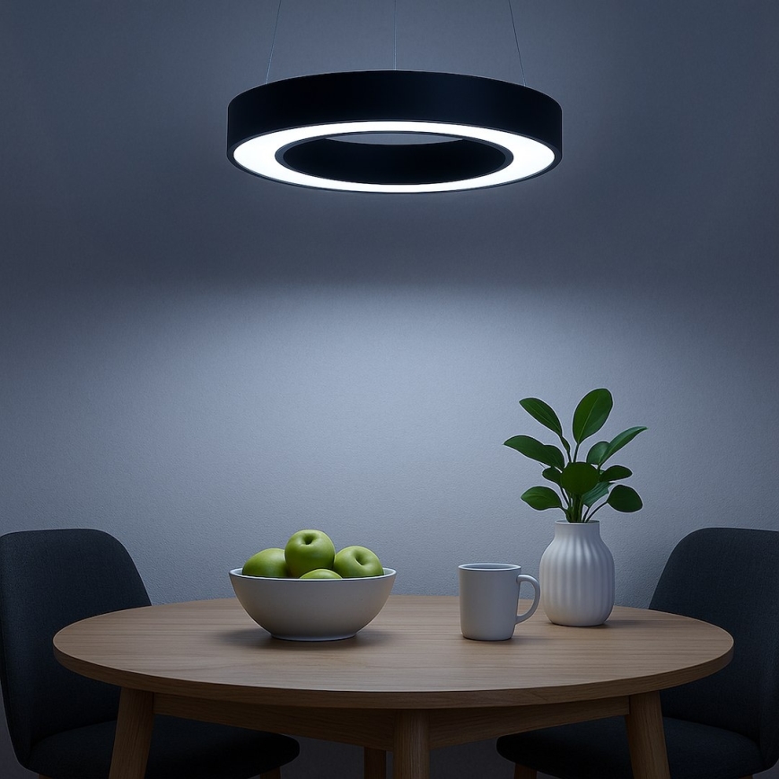LED-pendellampa på vajer UNION LED/40W/230V 3000/4000/6500K Ø 40 cm svart
