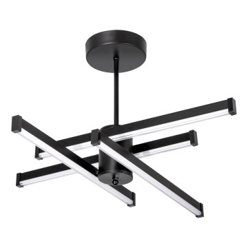 LED pendelljuskrona 4xLED/10W/230V 3000-6500K diameter 68 cm svart