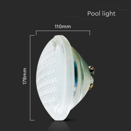 LED Pool-lampa LED/18W/12V IP68 6500K