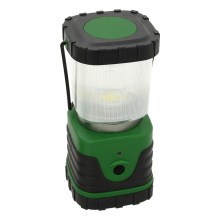LED Portabel lampa LED/3xLR20 IP44 svart/grön