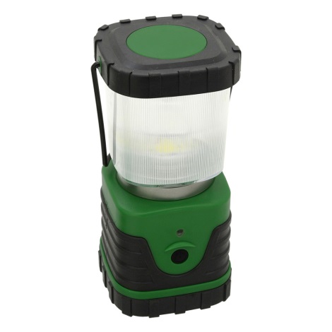LED Portabel lampa LED/3xLR20 IP44 svart/grön