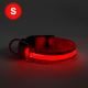 LED Rechargeable hund collar 35-43 cm 1xCR2032/5V/40 mAh röd