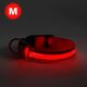 LED Rechargeable hund collar 40-48 cm 1xCR2032/5V/40 mAh röd