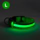 LED Rechargeable hund collar 45-52 cm 1xCR2032/5V/40 mAh grön